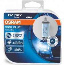 OSRAM 12V H7 55W 12V COOL BLUE INTENSE +20% PX26D 2vnt.   